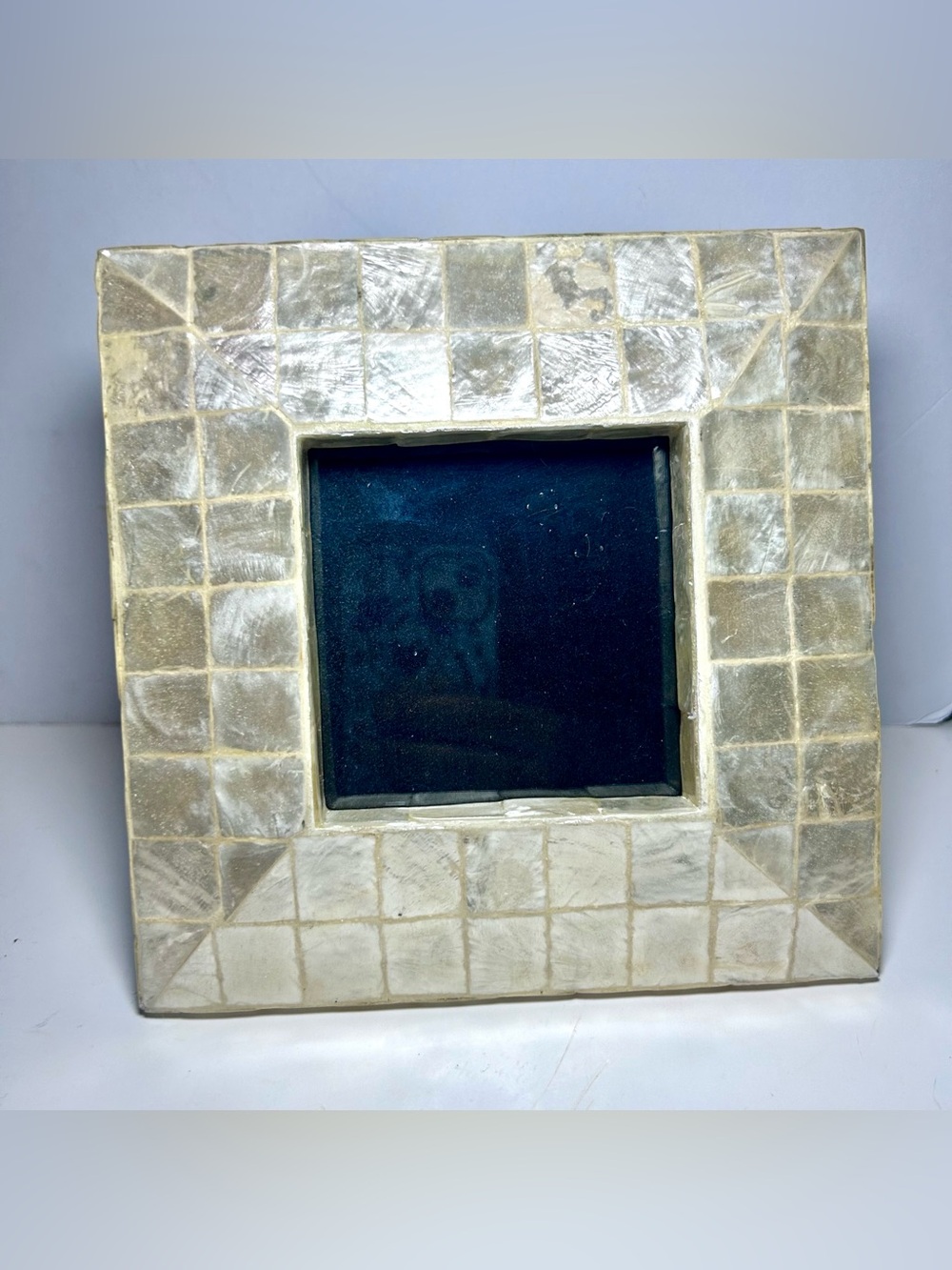 Nicole Miller Home Mother of Pearl 7”X7” Photo Frame
